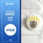 漢盾 HD9521V 折疊式KN95口罩（耳帶式，帶呼吸閥，獨立裝）