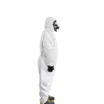 漢盾 BP616 白色帶帽連體式限次性工業防護服