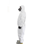 漢盾 BP616 白色帶帽連體式限次性工業防護服