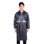 漢盾勞保批發 RAC006 帶反光條單層連體雨衣 拉鏈款